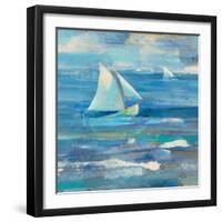 Ocean Sail V.2 Sq-Albena Hristova-Framed Art Print