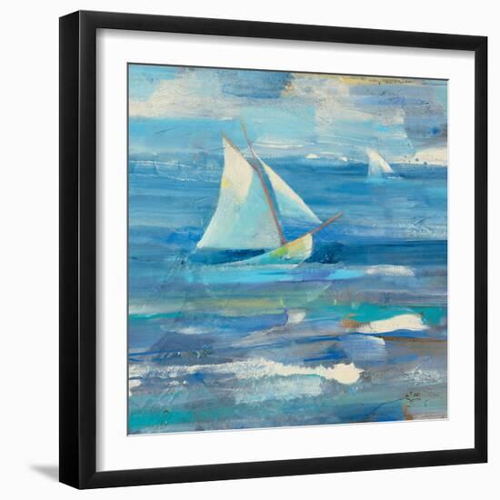 Ocean Sail V.2 Sq-Albena Hristova-Framed Art Print