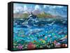 Ocean Scene-Adrian Chesterman-Framed Stretched Canvas