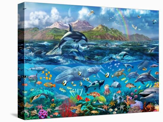 Ocean Scene-Adrian Chesterman-Stretched Canvas