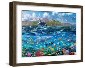 Ocean Scene-Adrian Chesterman-Framed Art Print