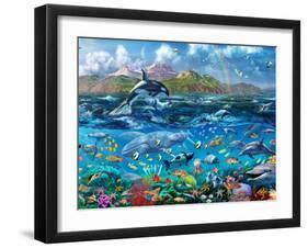 Ocean Scene-Adrian Chesterman-Framed Art Print