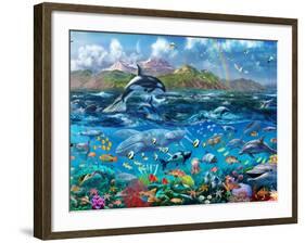Ocean Scene-Adrian Chesterman-Framed Art Print
