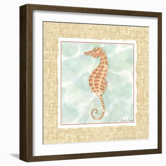 Ocean Seahorse-Chariklia Zarris-Framed Art Print