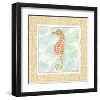 Ocean Seahorse-Chariklia Zarris-Framed Art Print