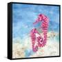 Ocean Seahorses-LuAnn Roberto-Framed Stretched Canvas