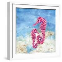 Ocean Seahorses-LuAnn Roberto-Framed Art Print