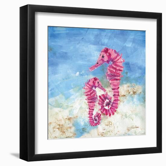 Ocean Seahorses-LuAnn Roberto-Framed Art Print