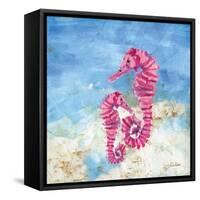 Ocean Seahorses-LuAnn Roberto-Framed Stretched Canvas