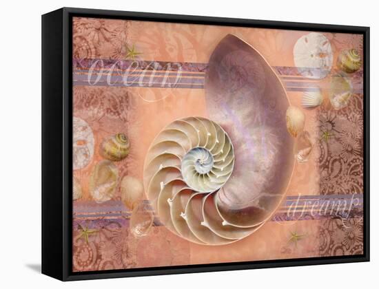 Ocean Shell-Bee Sturgis-Framed Stretched Canvas