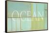 Ocean Sign-Z Studio-Framed Stretched Canvas