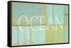 Ocean Sign-Z Studio-Framed Stretched Canvas