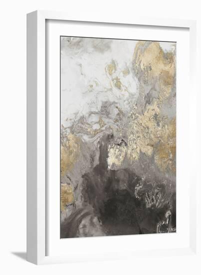 Ocean Splash II Grey Version-PI Studio-Framed Art Print