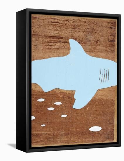 Ocean Style Shark-Hart Hart-Framed Stretched Canvas