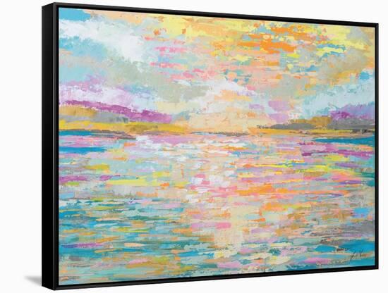 Ocean Sunrise-Jeanette Vertentes-Framed Stretched Canvas