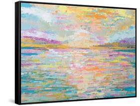 Ocean Sunrise-Jeanette Vertentes-Framed Stretched Canvas