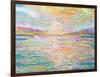 Ocean Sunrise-Jeanette Vertentes-Framed Art Print