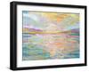 Ocean Sunrise-Jeanette Vertentes-Framed Art Print