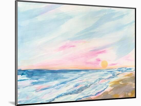 Ocean Sunrise-Sue Schlabach-Mounted Art Print