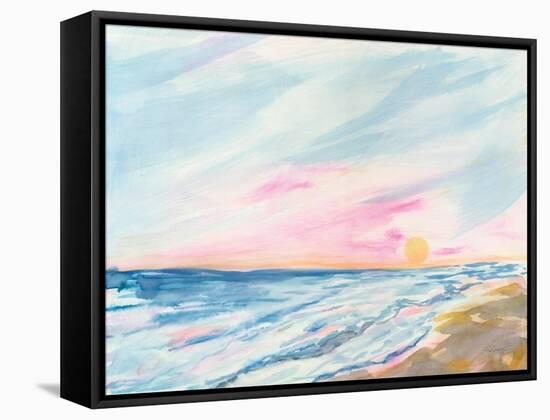 Ocean Sunrise-Sue Schlabach-Framed Stretched Canvas