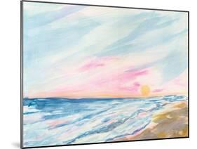 Ocean Sunrise-Sue Schlabach-Mounted Art Print