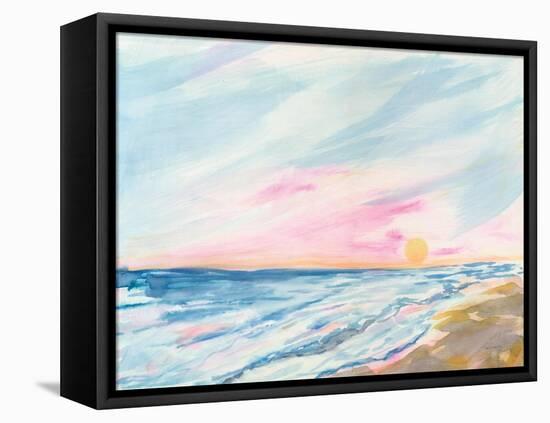 Ocean Sunrise-Sue Schlabach-Framed Stretched Canvas