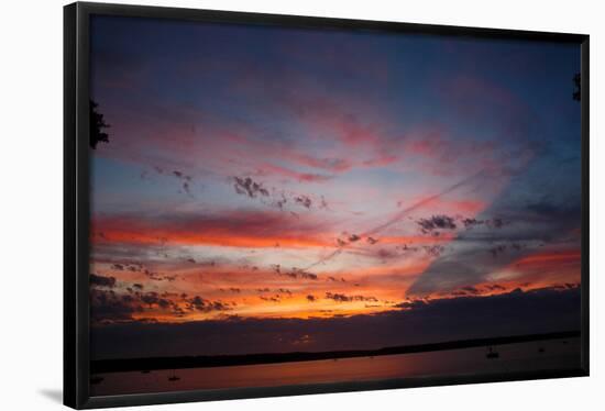 Ocean Sunset in East Hampton NY Photo Poster-null-Framed Poster