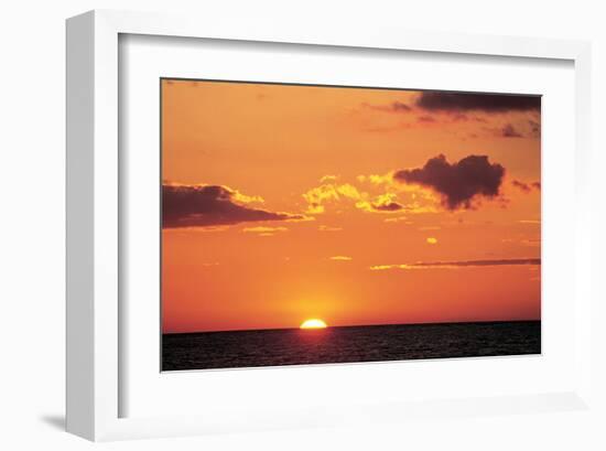 Ocean Sunset-null-Framed Art Print