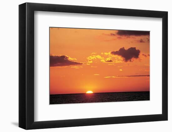 Ocean Sunset-null-Framed Art Print