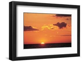 Ocean Sunset-null-Framed Art Print