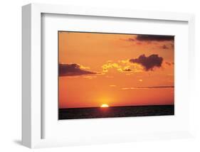 Ocean Sunset-null-Framed Art Print