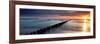 Ocean Sunset-Fline-Framed Art Print