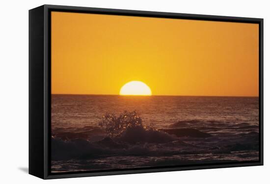 Ocean Sunset-W^ Perry Conway-Framed Stretched Canvas