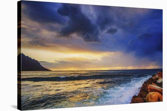 Ocean Sunset-Pixie Pics-Stretched Canvas