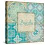 Ocean Tales Tile V-Pela Design-Stretched Canvas