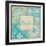 Ocean Tales Tile V-Pela Design-Framed Art Print