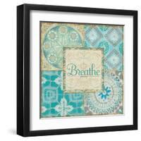 Ocean Tales Tile V-Pela Design-Framed Art Print