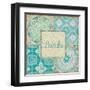 Ocean Tales Tile V-Pela Design-Framed Art Print