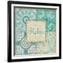 Ocean Tales Tile VI-Pela Design-Framed Art Print