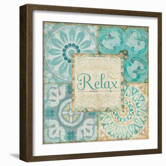 Ocean Tales Tile VI-Pela Design-Framed Art Print