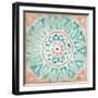 Ocean Tales Tile VII Coral-null-Framed Art Print