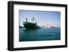 Ocean Tugs Towing Base Offshore Oil Drilling Platform. Sea of Japan. Russian Coast.-Stanislav Komogorov-Framed Photographic Print