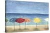 Ocean Umbrellas II-Megan Meagher-Stretched Canvas