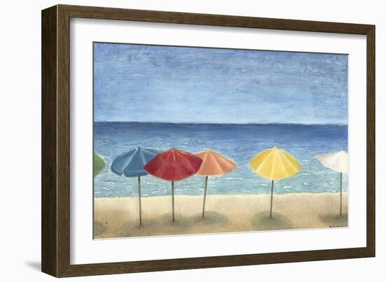 Ocean Umbrellas II-Megan Meagher-Framed Art Print