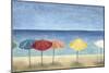 Ocean Umbrellas II-Megan Meagher-Mounted Art Print