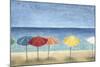 Ocean Umbrellas II-Megan Meagher-Mounted Art Print