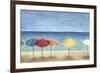 Ocean Umbrellas II-Megan Meagher-Framed Premium Giclee Print