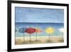 Ocean Umbrellas II-Megan Meagher-Framed Premium Giclee Print