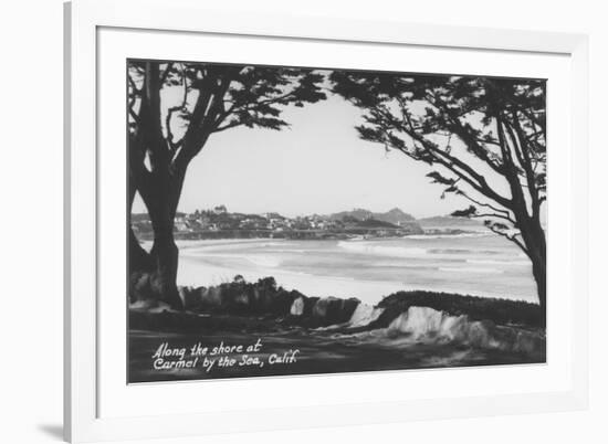 Ocean View at Carmel By the Sea, CA Photograph - Carmel, CA-Lantern Press-Framed Premium Giclee Print