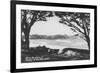 Ocean View at Carmel By the Sea, CA Photograph - Carmel, CA-Lantern Press-Framed Premium Giclee Print